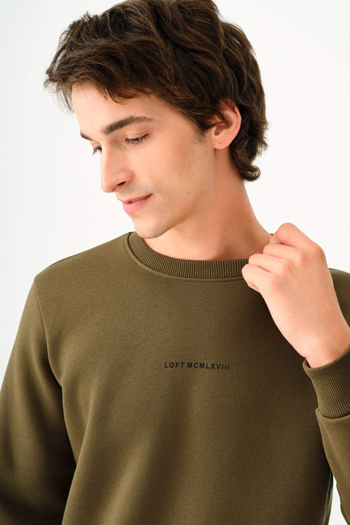Loft Erkek Sweatshirt LF2034268 Haki