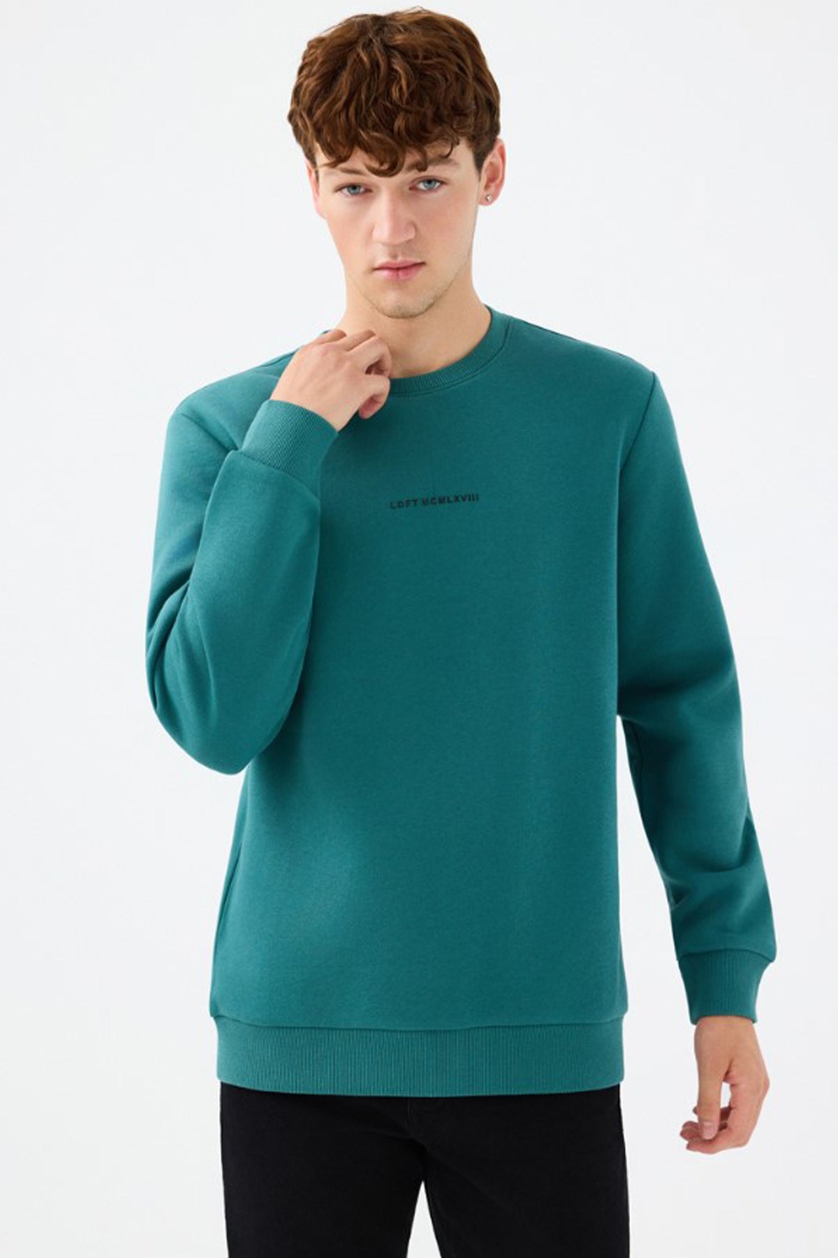 Loft Erkek Sweatshirt LF2034268 Petrol