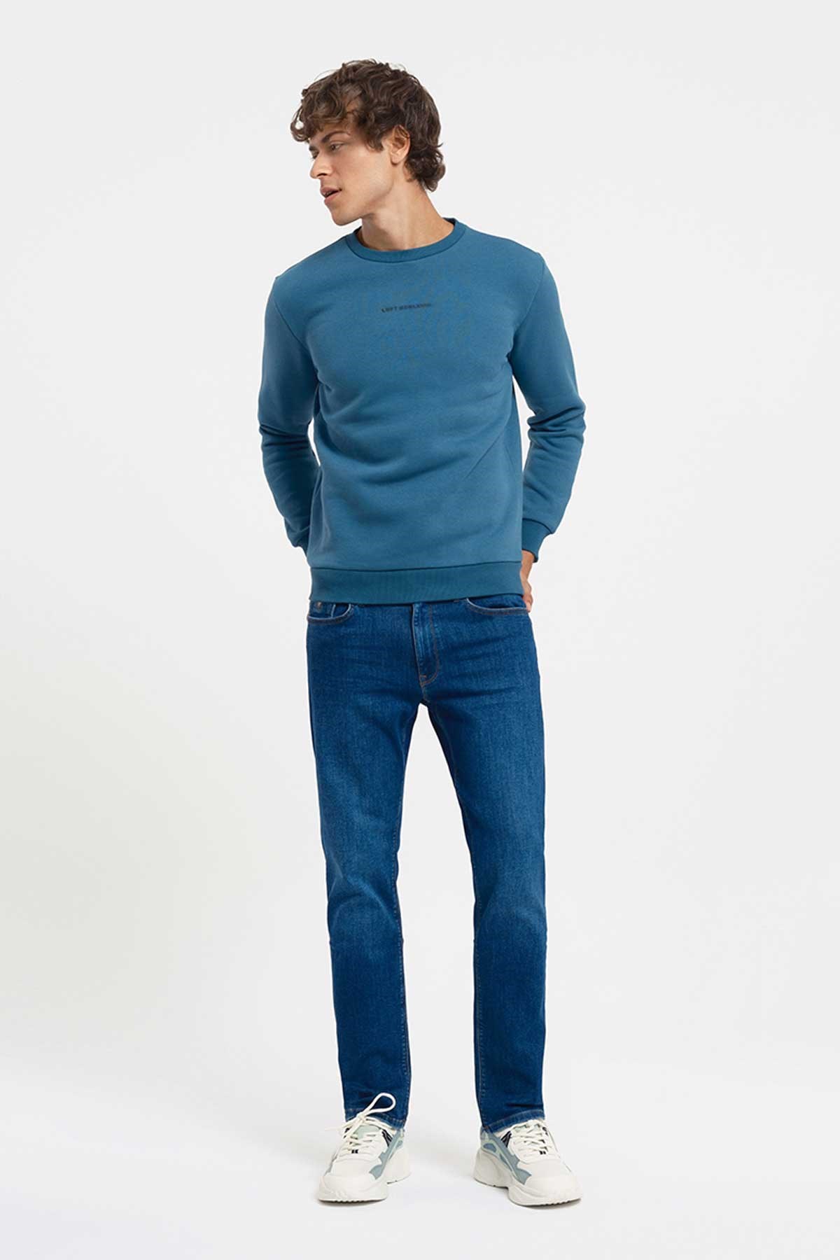 Loft Erkek Sweatshirt LF2034268 Mavi