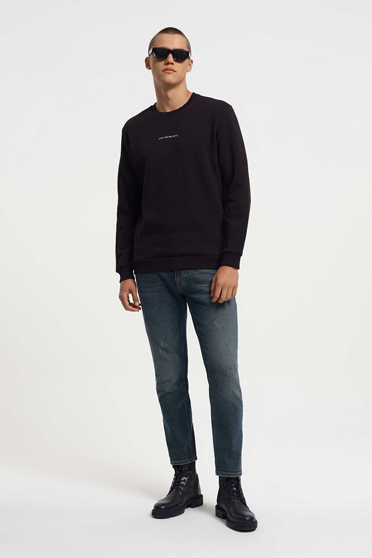Loft Erkek Sweatshirt LF2034268 Siyah