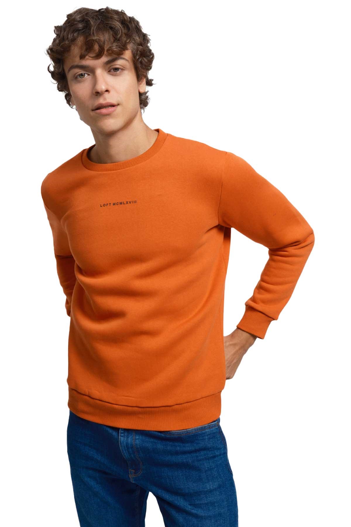 Loft Erkek Sweatshirt LF2034268 Turuncu