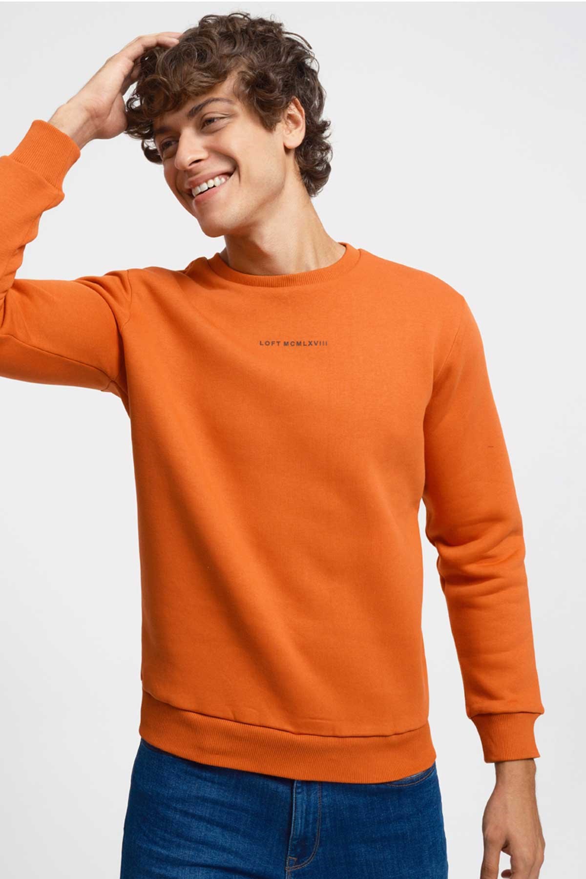 Loft Erkek Sweatshirt LF2034268 Turuncu