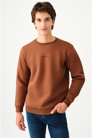 Loft Erkek Sweatshirt LF2034268 Kahverengi