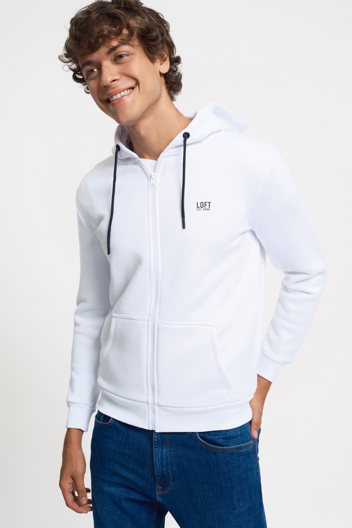 Loft Erkek Sweatshirt LF2034270 Beyaz