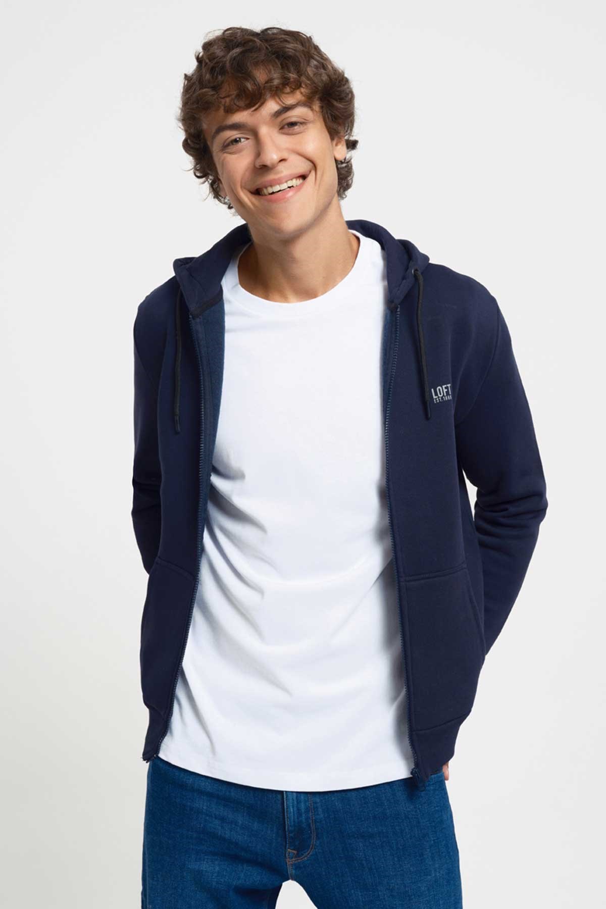 Loft Erkek Sweatshirt LF2034270 Lacivert