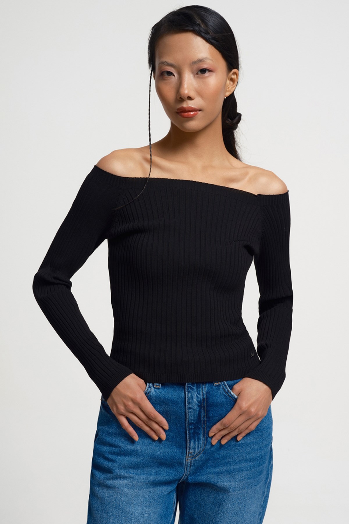 Loft Crop  Kadın Bluz LF2034468 Siyah