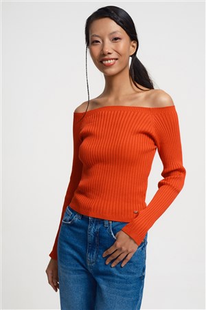 Loft Crop  Kadın Bluz LF2034468 Kırmızı