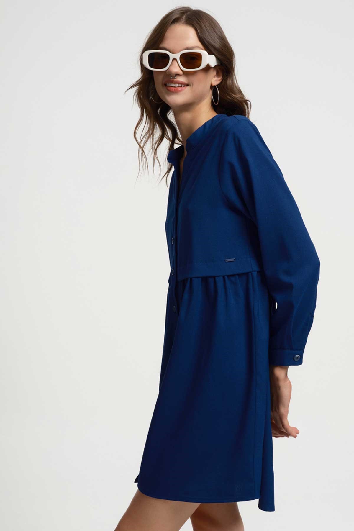 Loft Kadın Elbise LF2034508 Lacivert