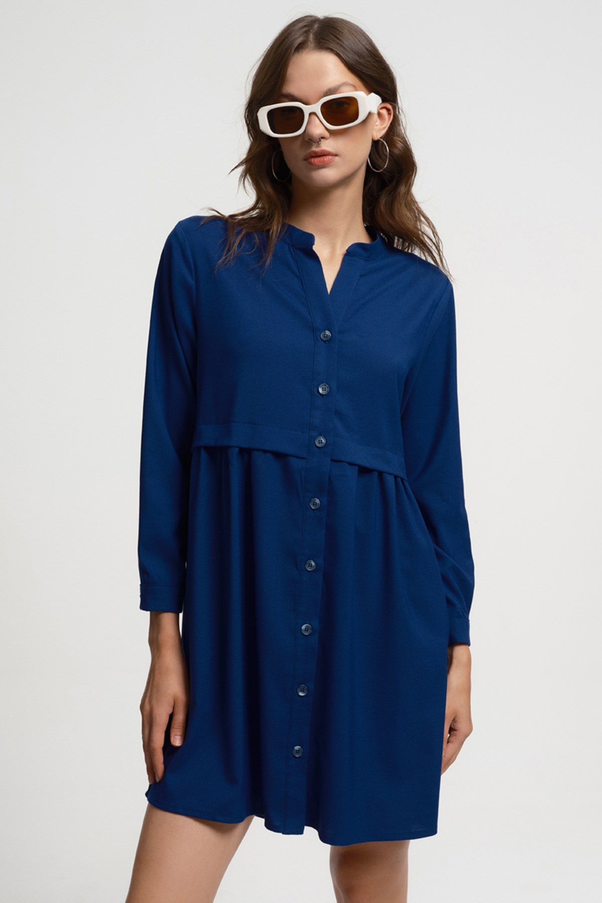 Loft Kadın Elbise LF2034508 Lacivert