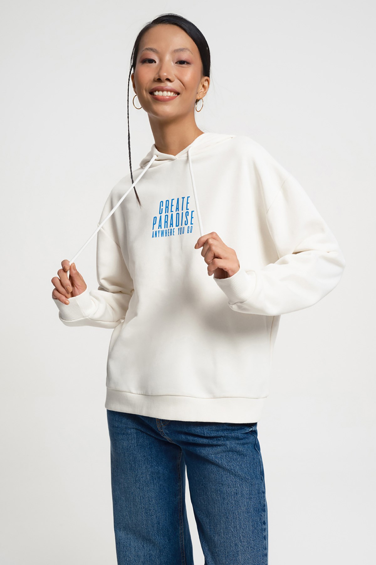 Loft Kadın Sweatshirt LF2034552 Beyaz