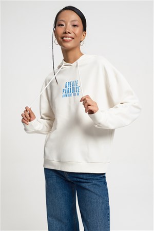 Loft Kadın Sweatshirt LF2034552 Beyaz