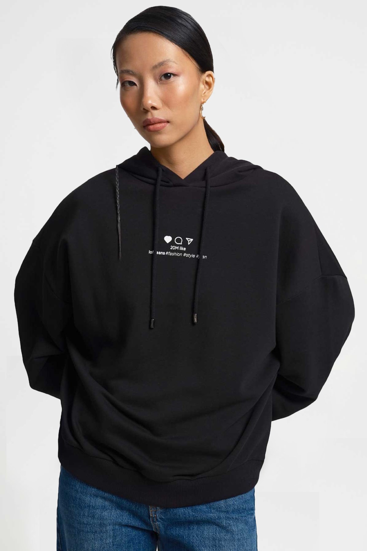 Loft Kadın Sweatshirt LF2034553 Siyah