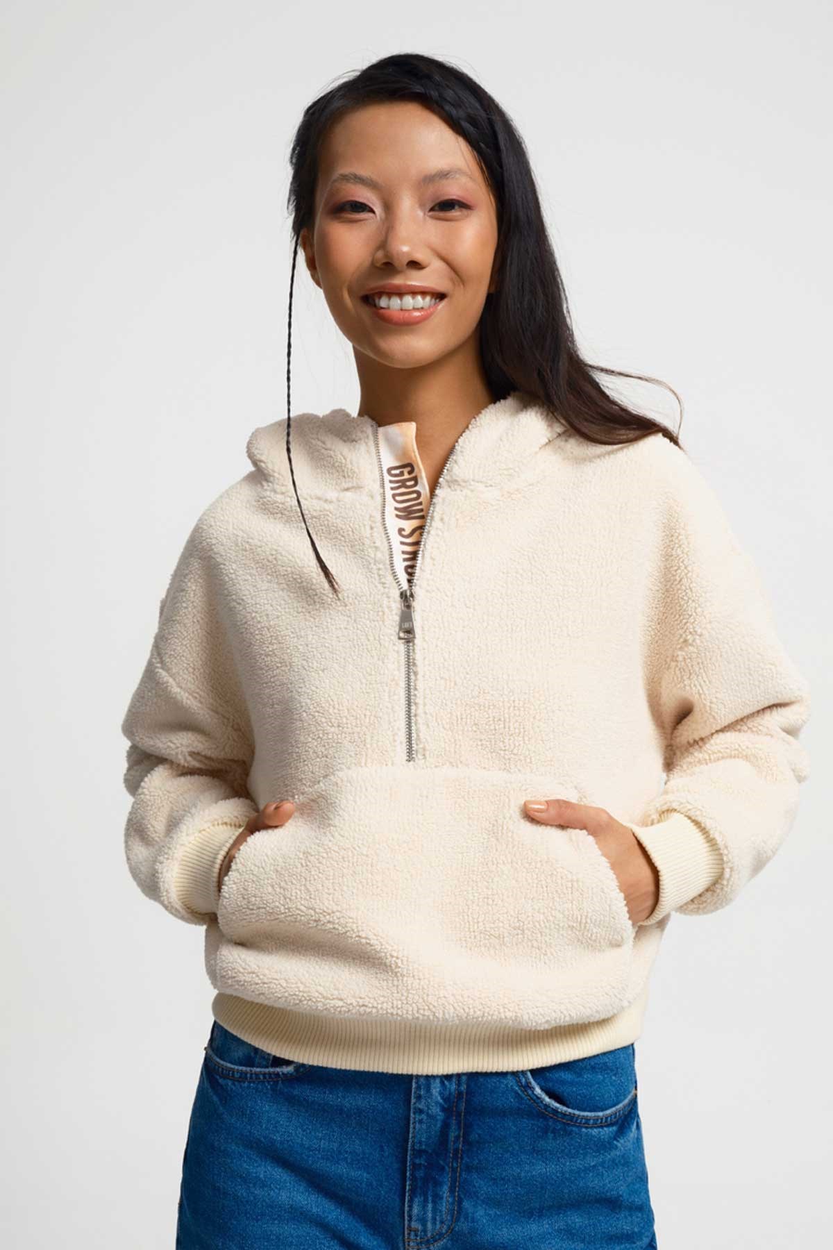 Loft Kadın Sweatshirt LF2034559 Ekru