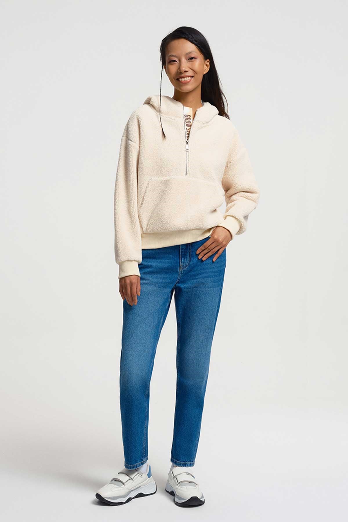 Loft Kadın Sweatshirt LF2034559 Ekru