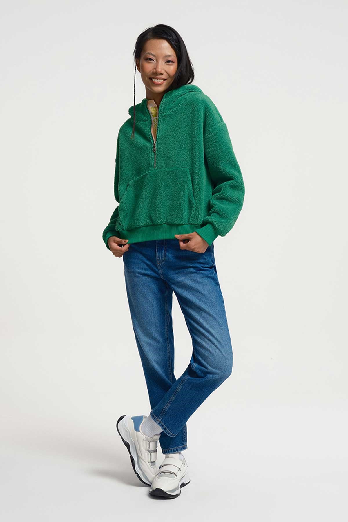 Loft Kadın Sweatshirt LF2034559 Yeşil