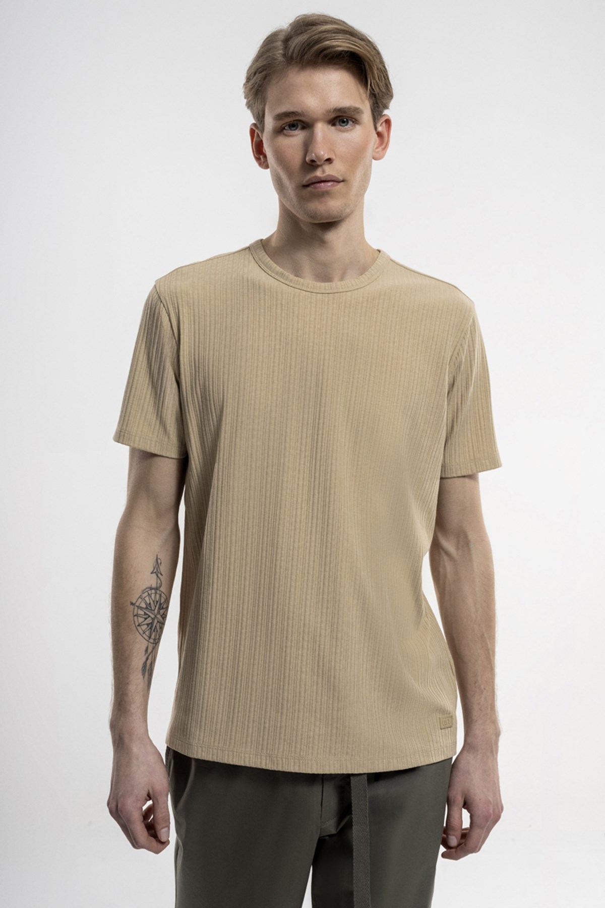 Loft Regular Fit Erkek Tişört LF2034585 Bej