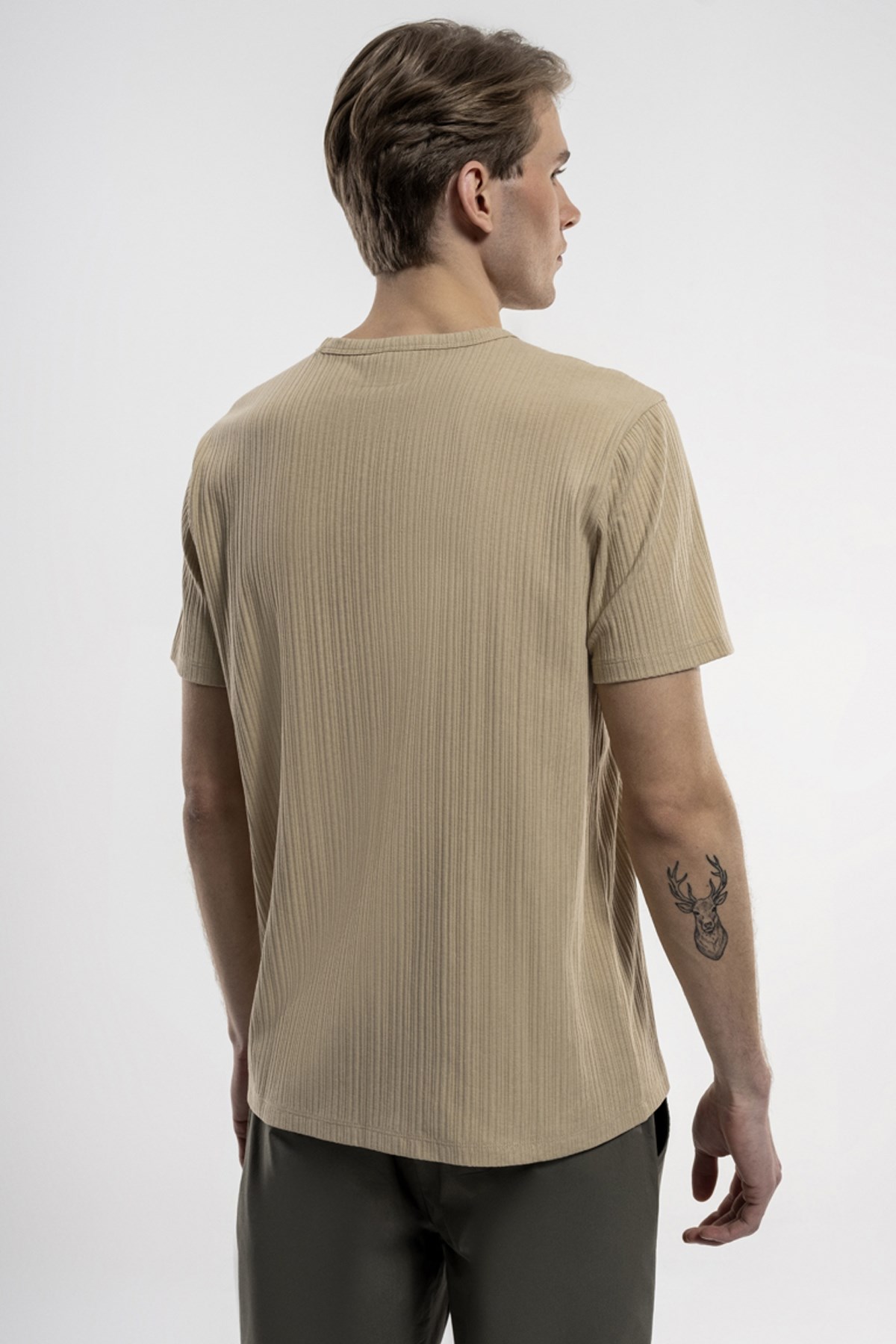 Loft Regular Fit Erkek Tişört LF2034585 Bej