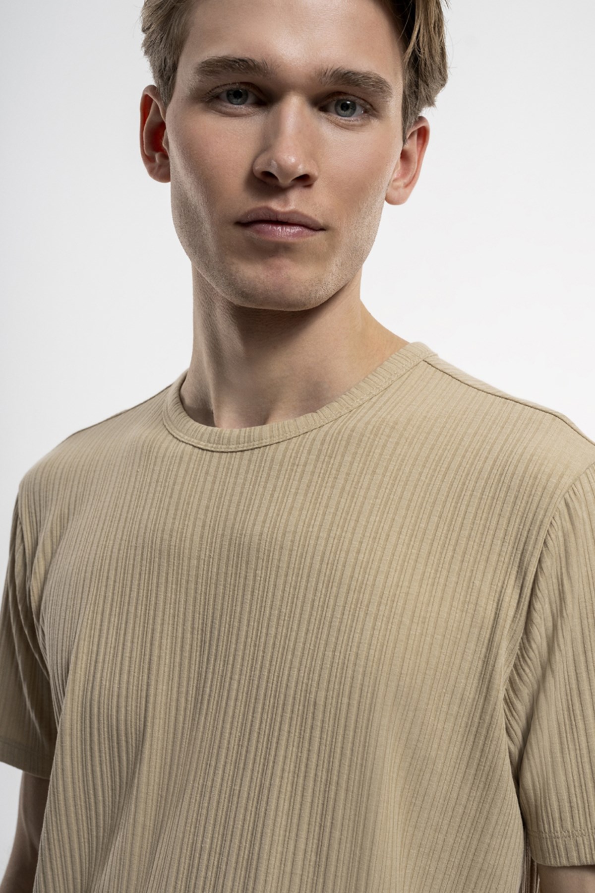 Loft Regular Fit Erkek Tişört LF2034585 Bej