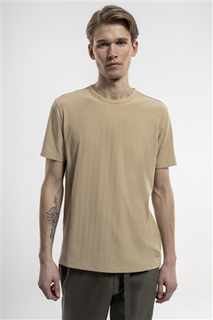 Loft Regular Fit Erkek Tişört LF2034585 Bej