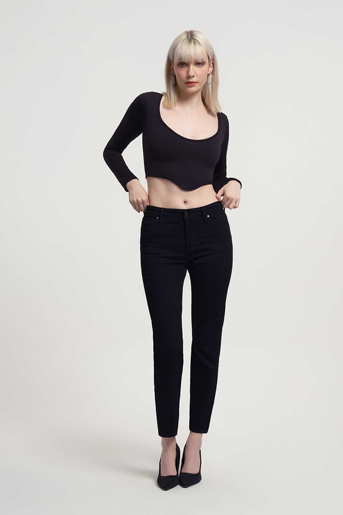 Loft Kadın Pantolon LF2034621 Siyah