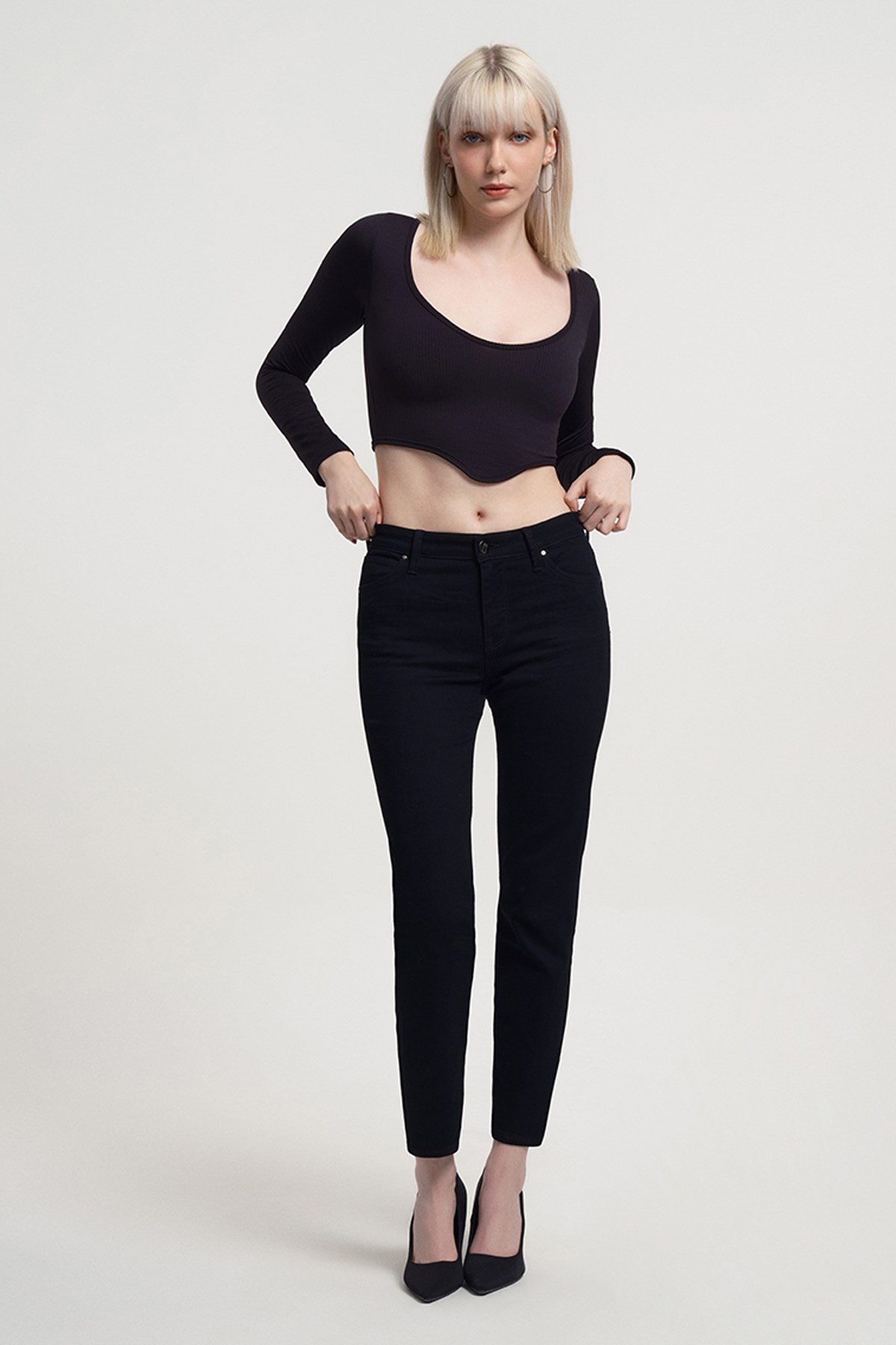 Loft Kadın Pantolon LF2034621 Siyah