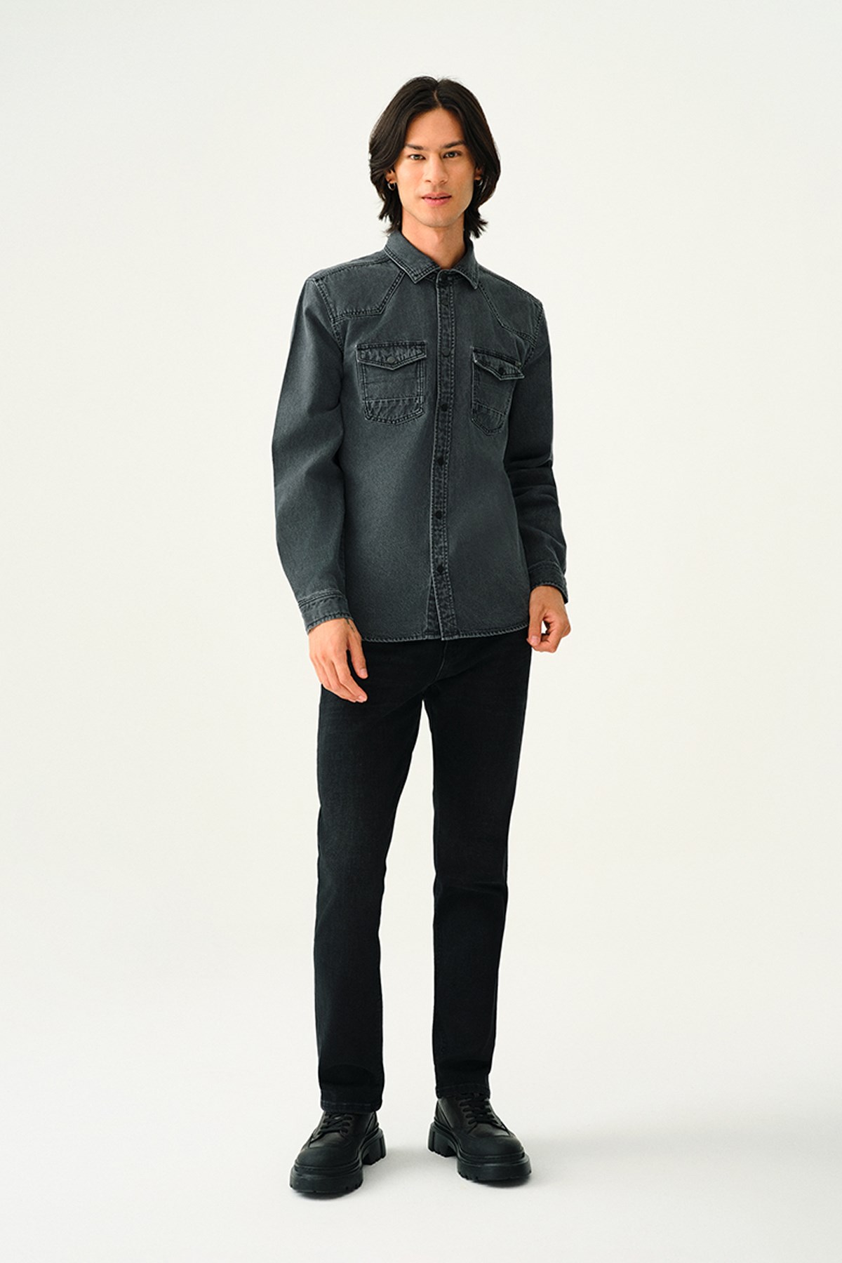 Loft Terrybrown Slim Fit Erkek Pantolon LF2034750 Siyah