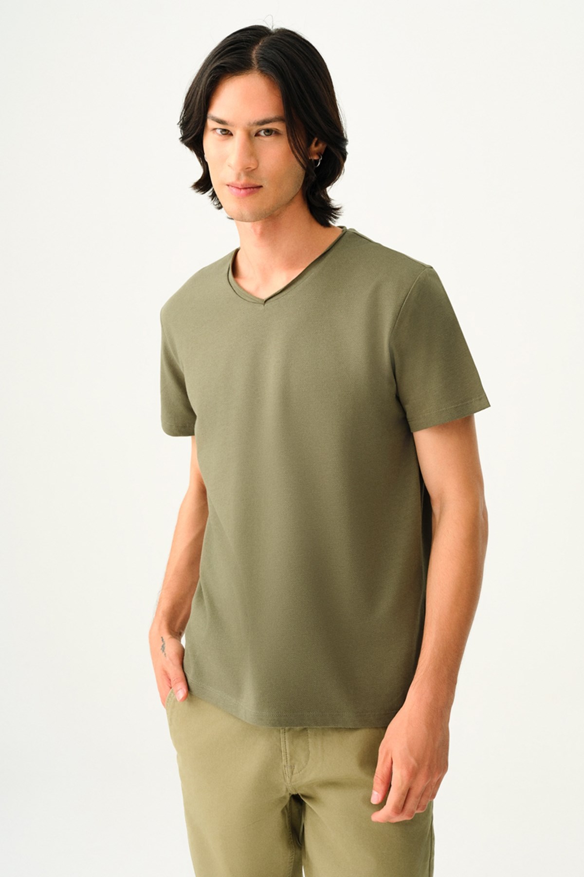 Loft Erkek Tişört LF2034902 Haki