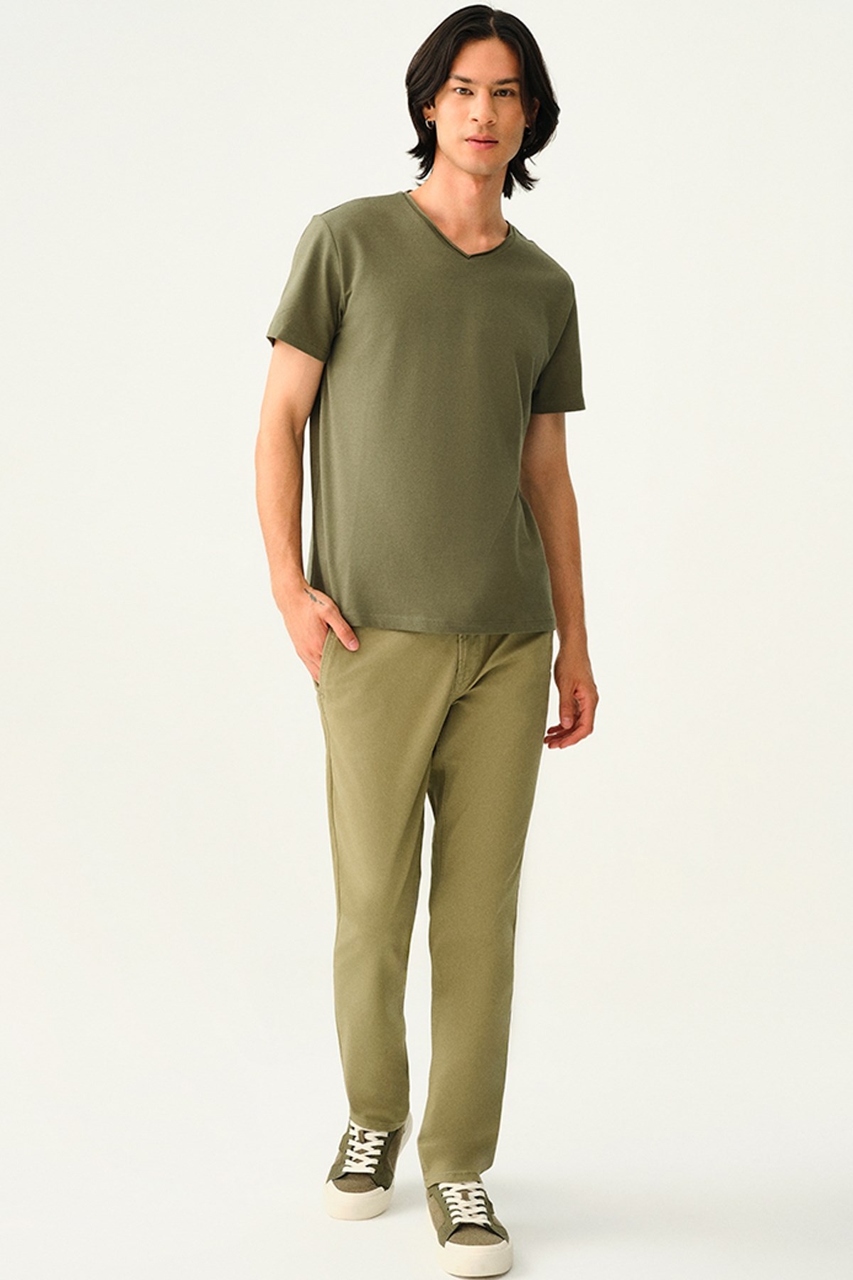 Loft Erkek Tişört LF2034902 Haki