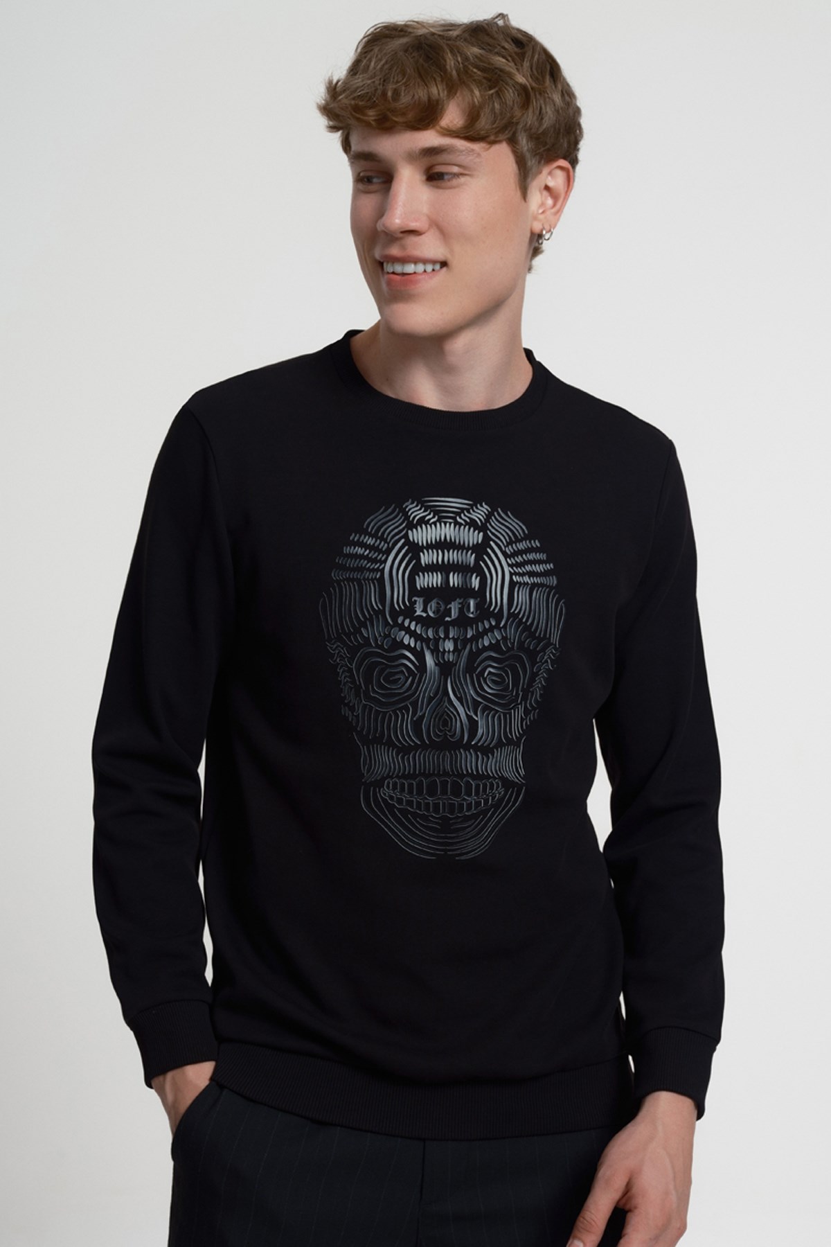 Loft Erkek Sweatshirt LF2034912 Siyah