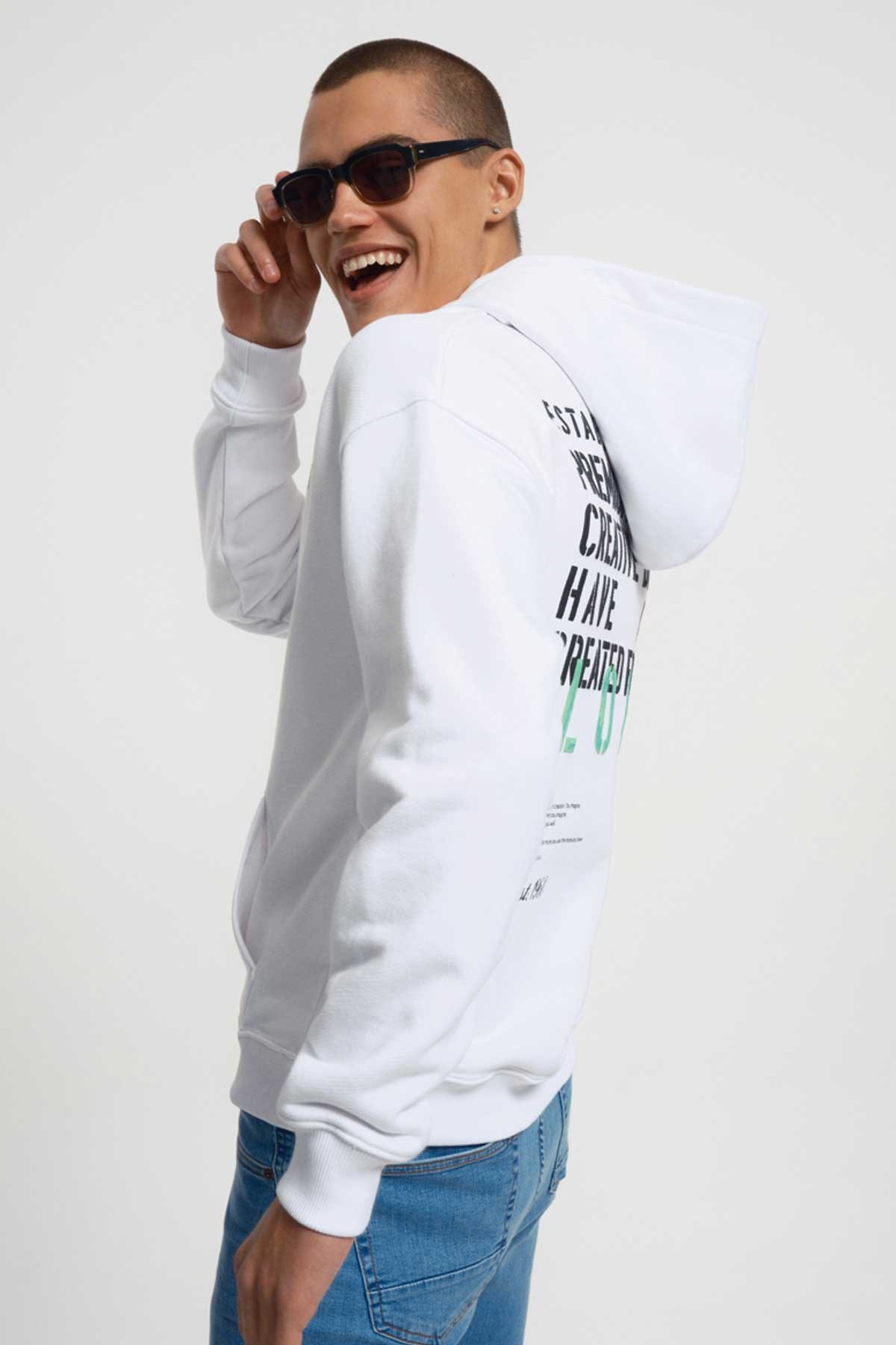 Loft Erkek Sweatshirt LF2034913 Beyaz