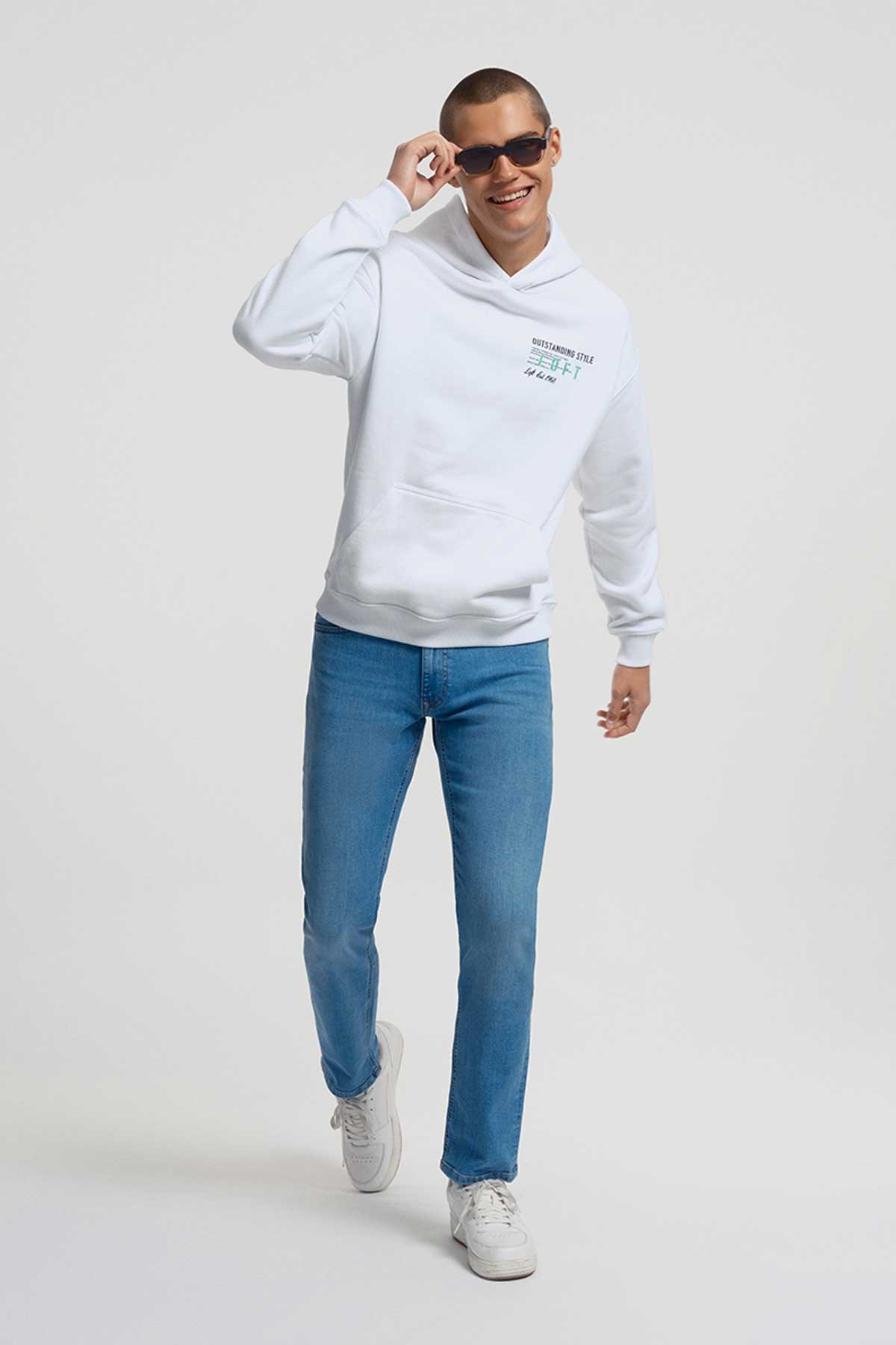 Loft Erkek Sweatshirt LF2034913 Beyaz