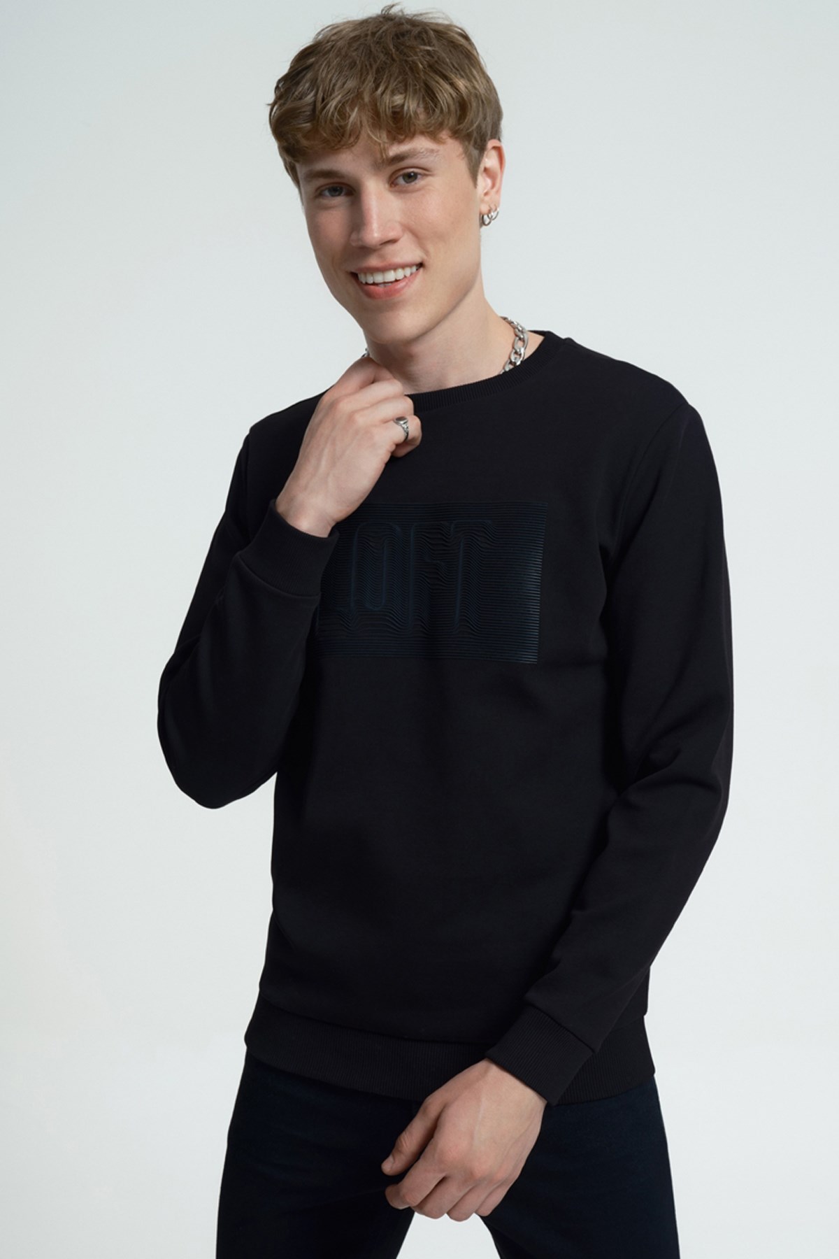 Loft Erkek Sweatshirt LF2034914 Siyah