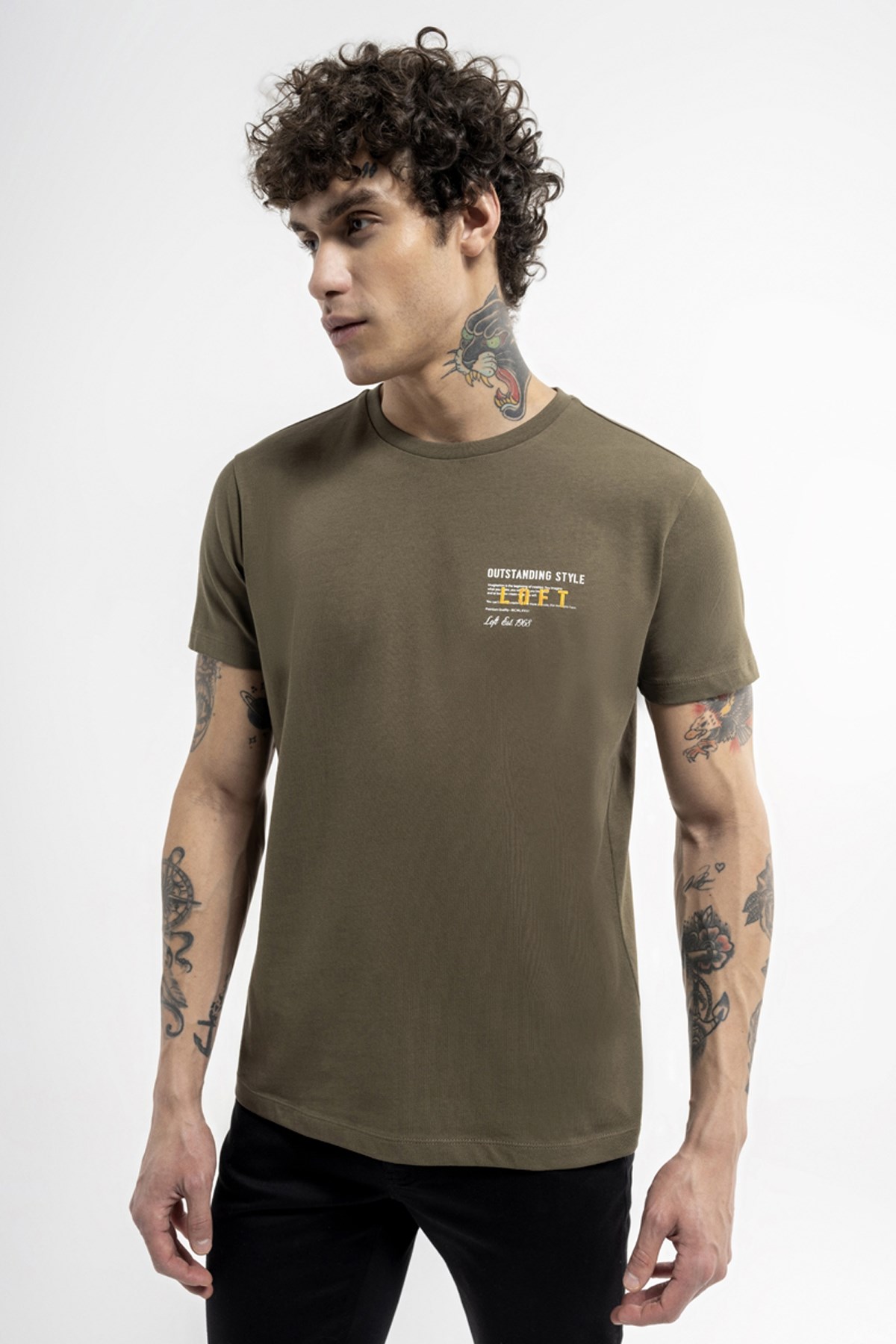 Loft Erkek Tişört LF2034915 Haki
