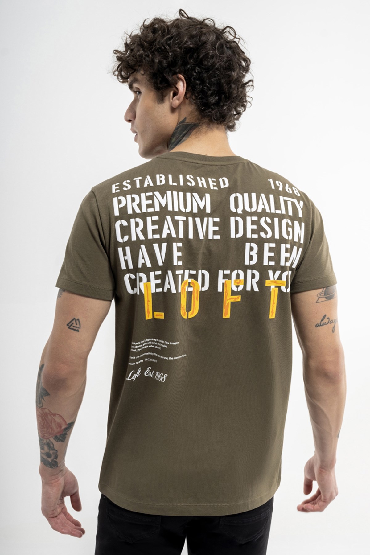 Loft Erkek Tişört LF2034915 Haki