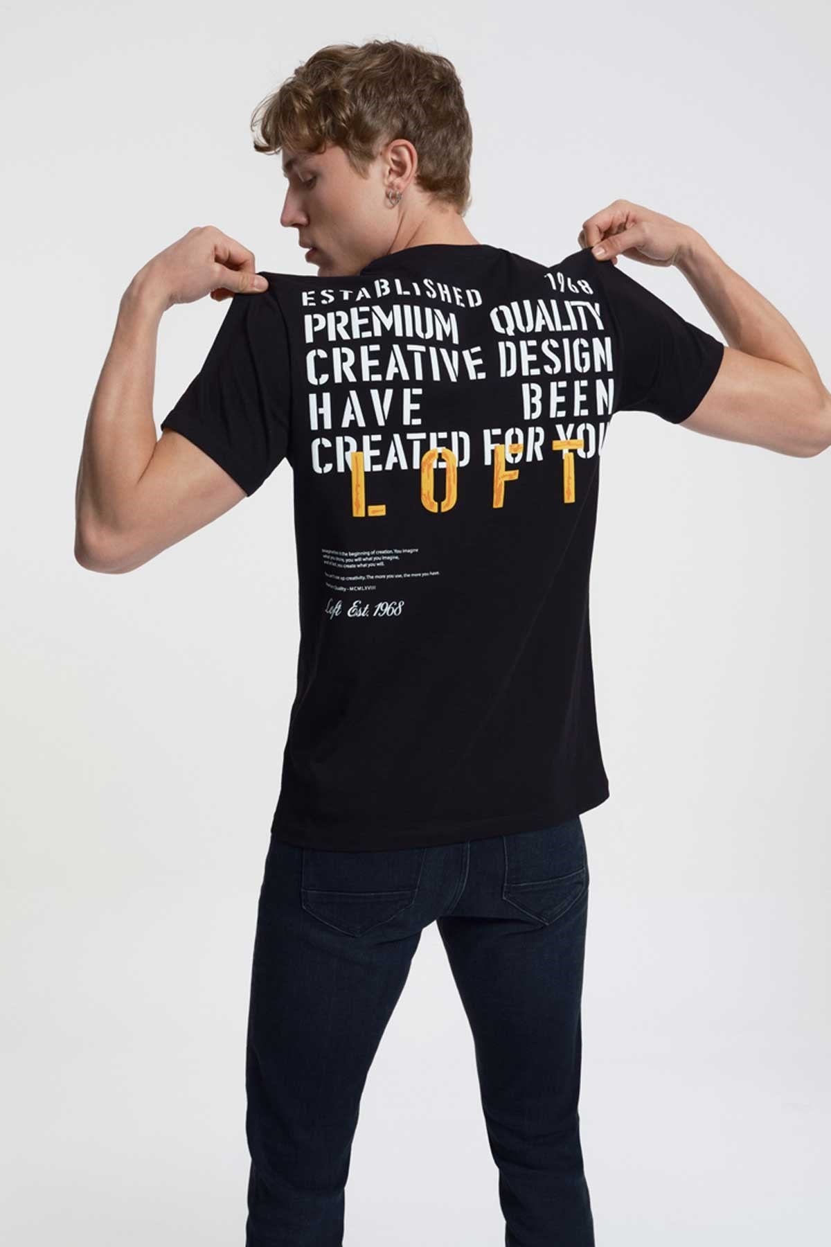 Loft Erkek Tişört LF2034915 Siyah