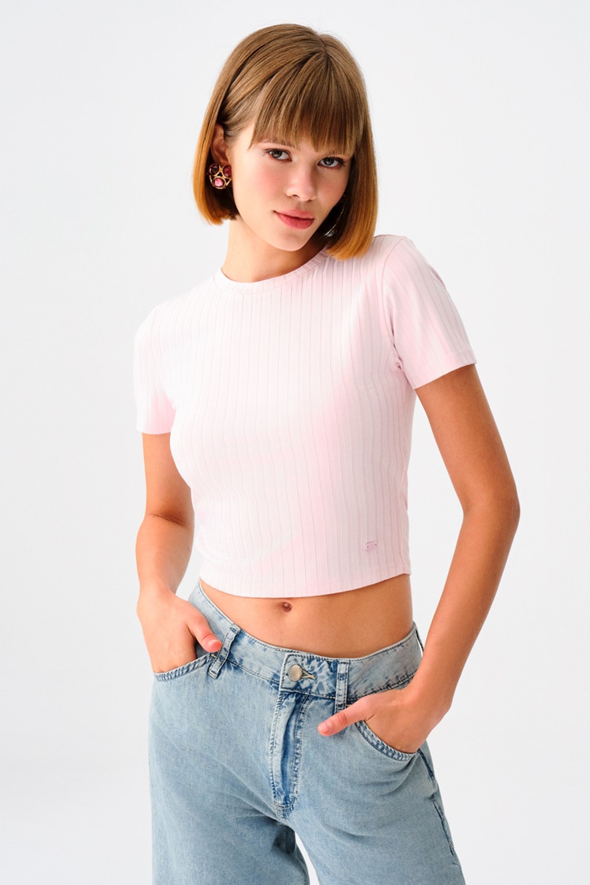 Loft Kadın Tişört LF2034945 Pembe