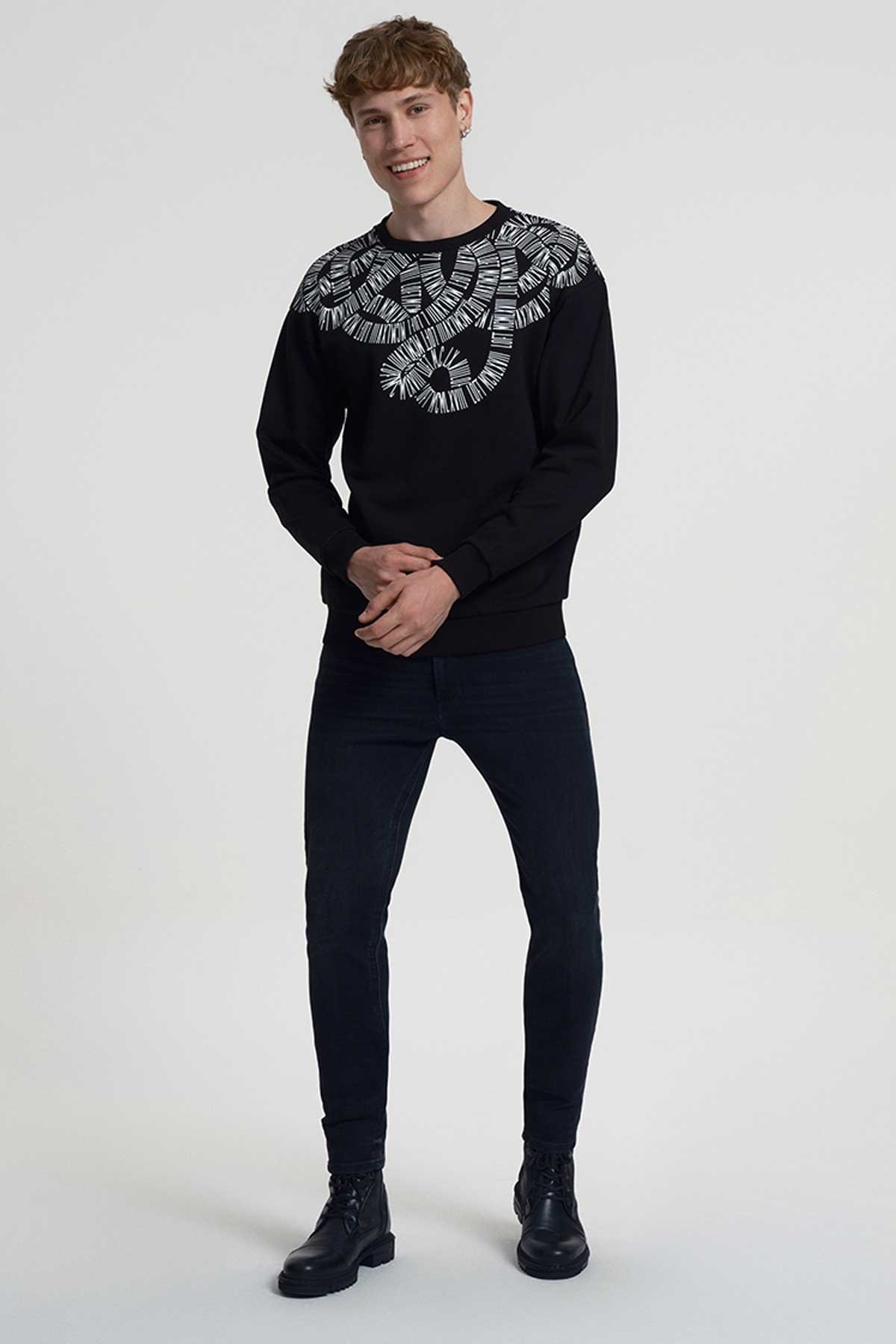 Loft Erkek Sweatshirt LF2034957 Siyah