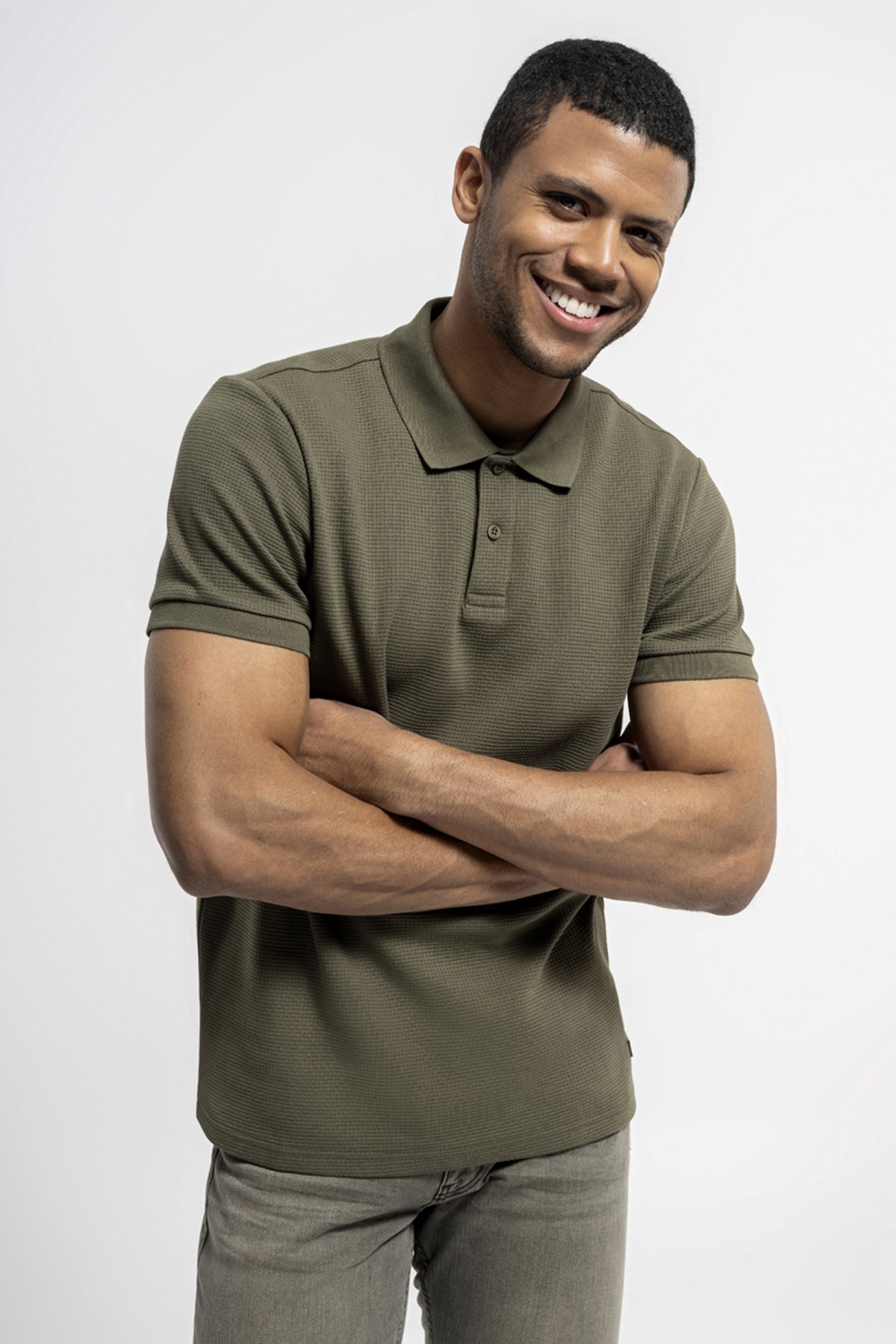 Loft Erkek Polo Yaka Tişört LF2035011 Haki