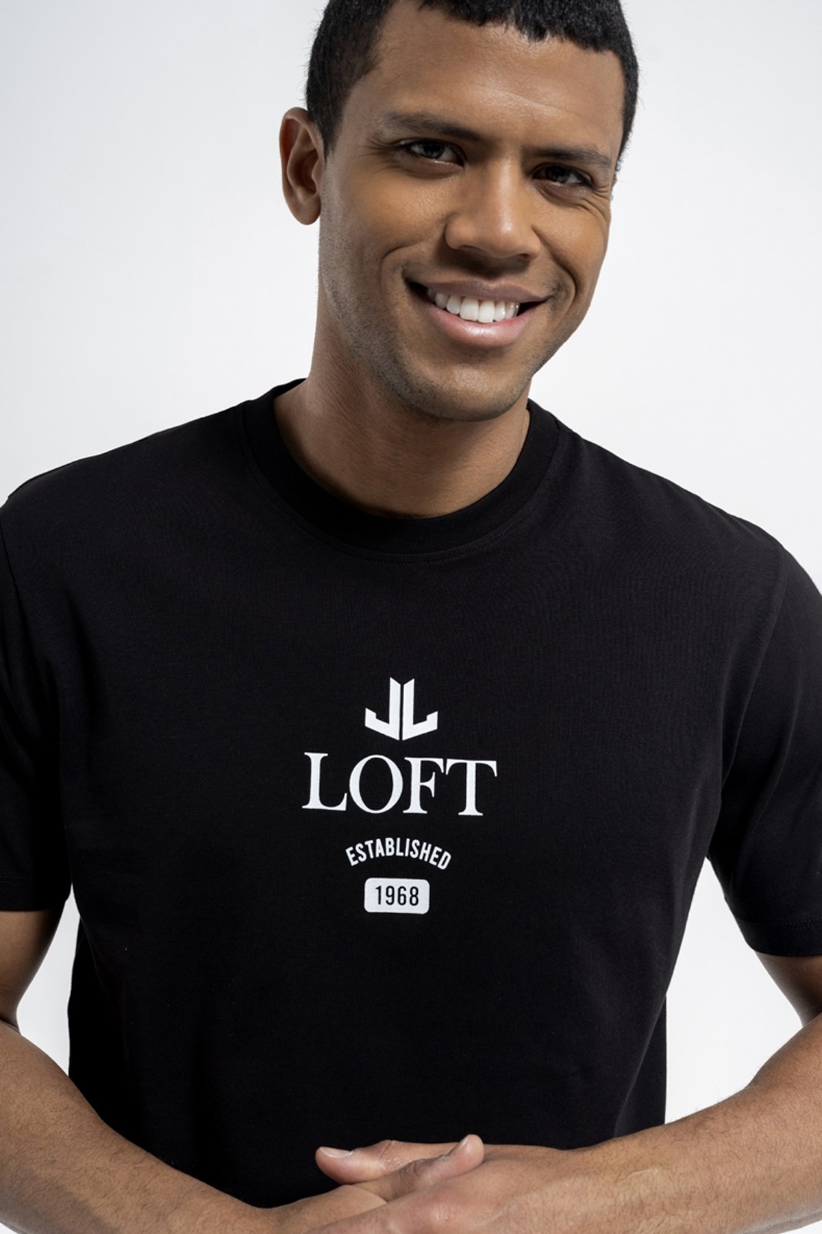 Loft Regular Fit Erkek Tişört LF2035055 Siyah