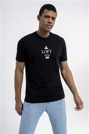 Loft Regular Fit Erkek Tişört LF2035055 Siyah