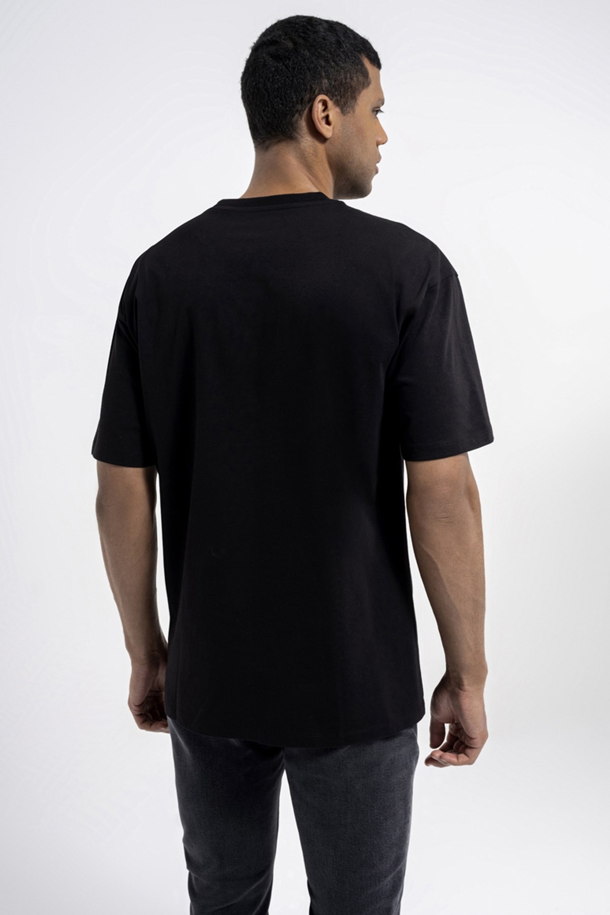 Loft Oversize Fit Erkek Tişört LF2035057 Siyah
