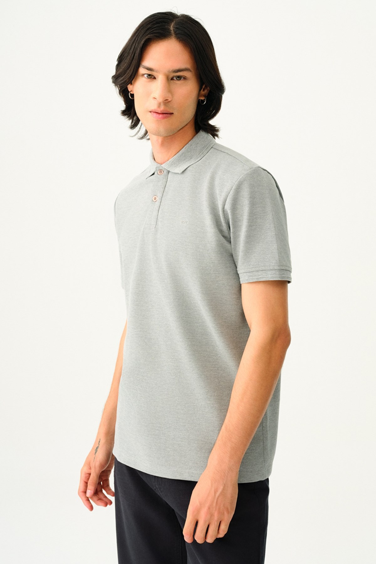 Loft Erkek Polo Yaka Tişört LF2035136 Gri