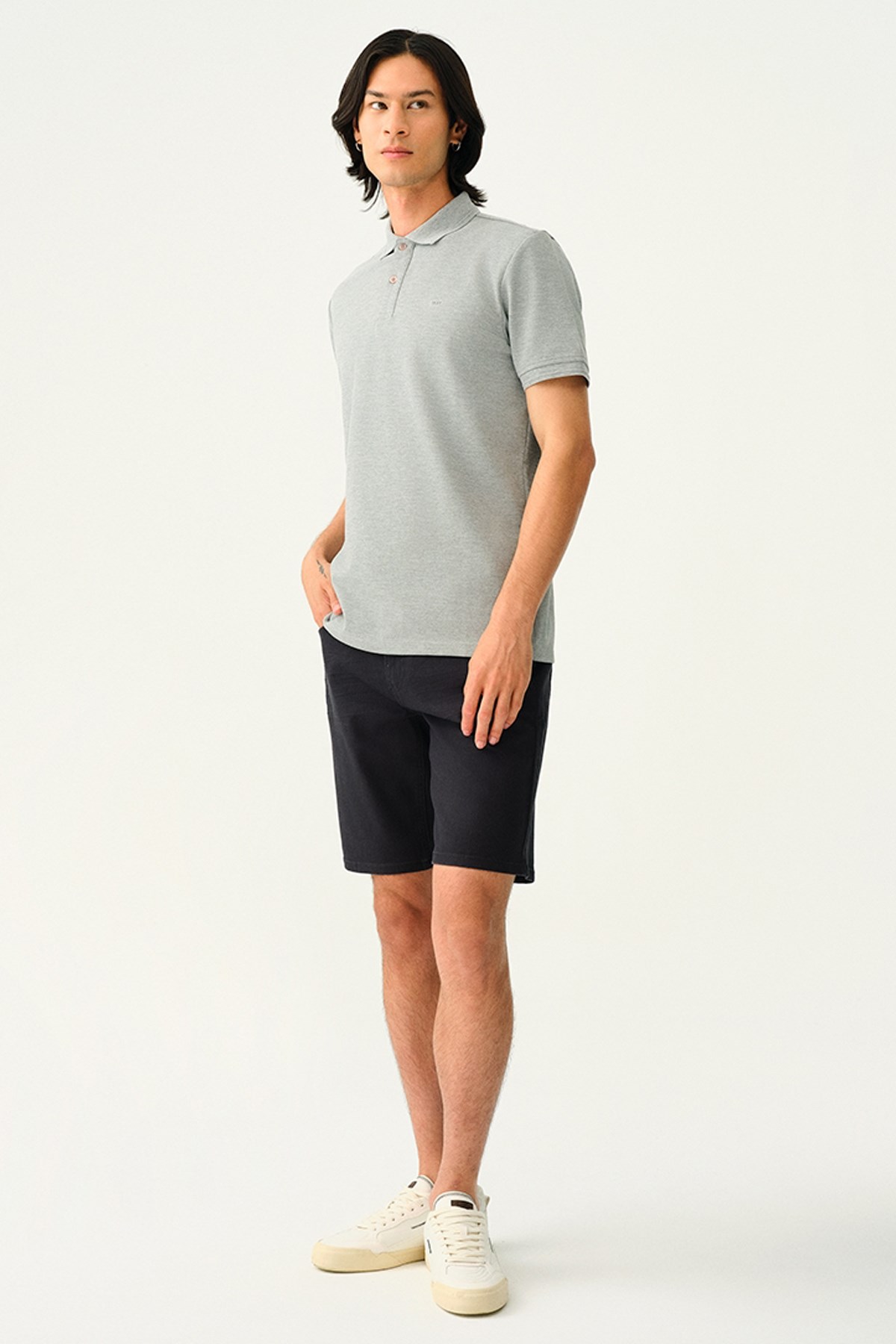 Loft Erkek Polo Yaka Tişört LF2035136 Gri