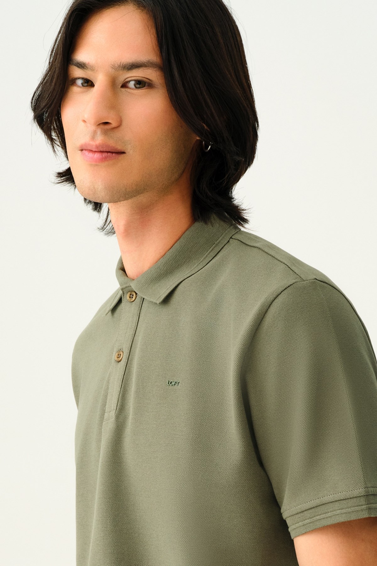Loft Erkek Polo Yaka Tişört LF2035136 Haki
