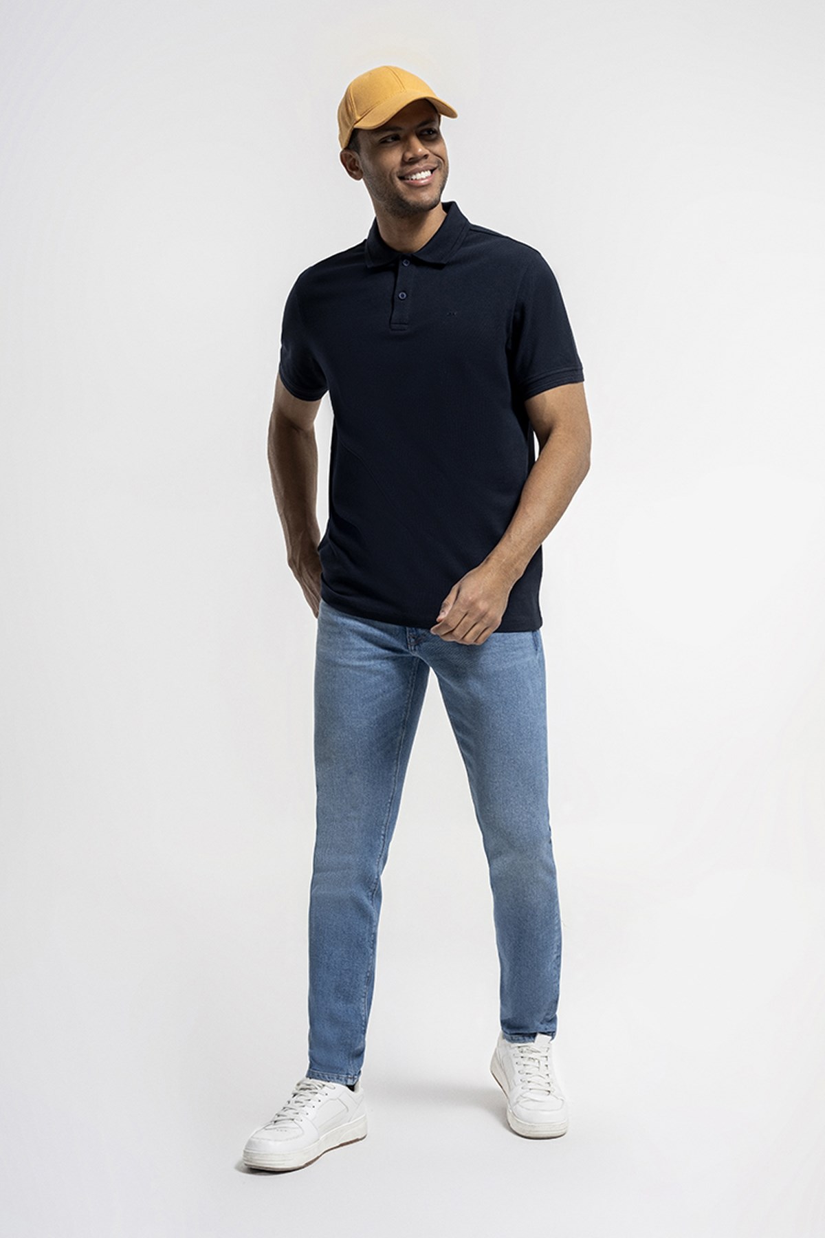 Loft Erkek Polo Yaka Tişört LF2035136 Lacivert