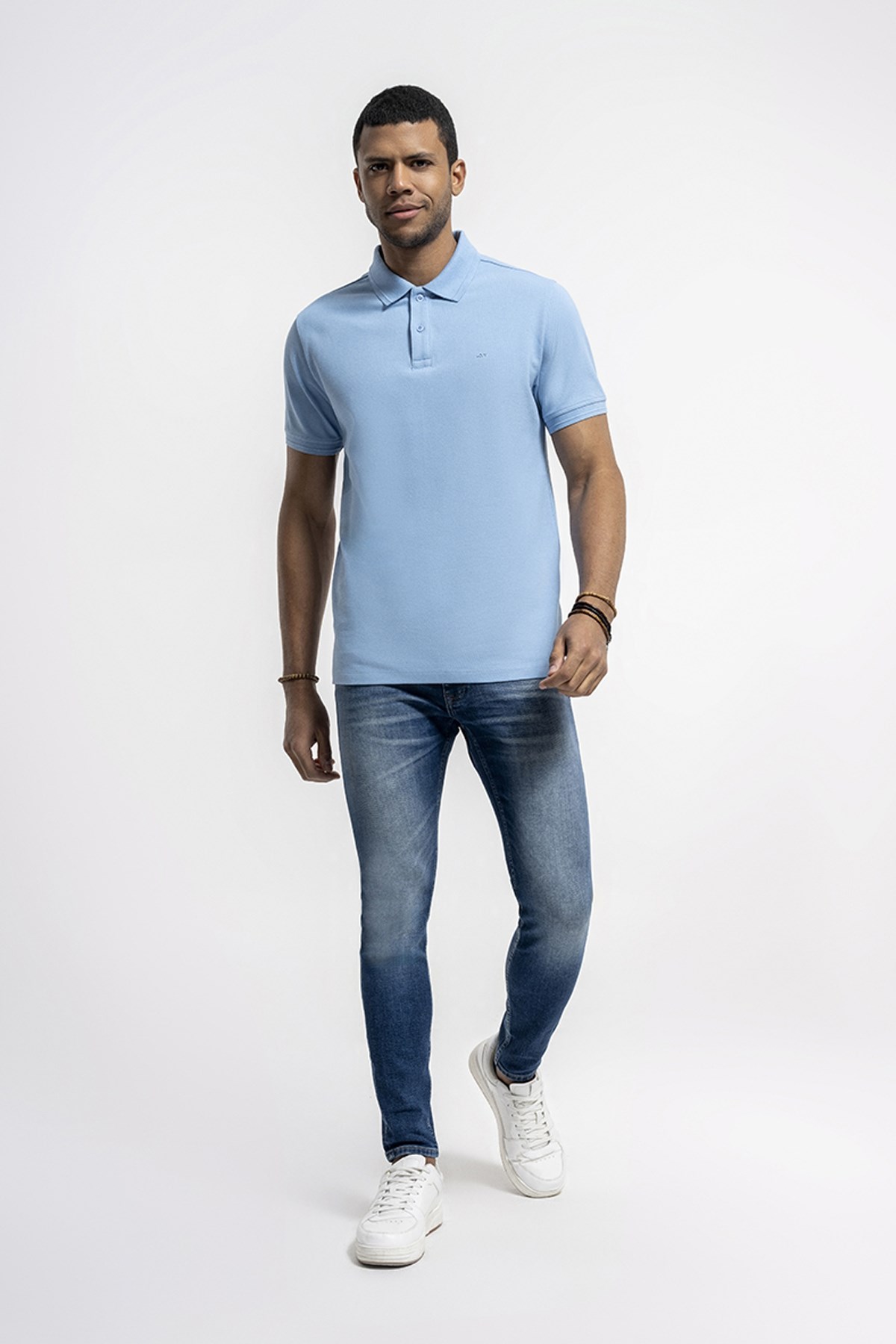 Loft Erkek Polo Yaka Tişört LF2035136 Mavi