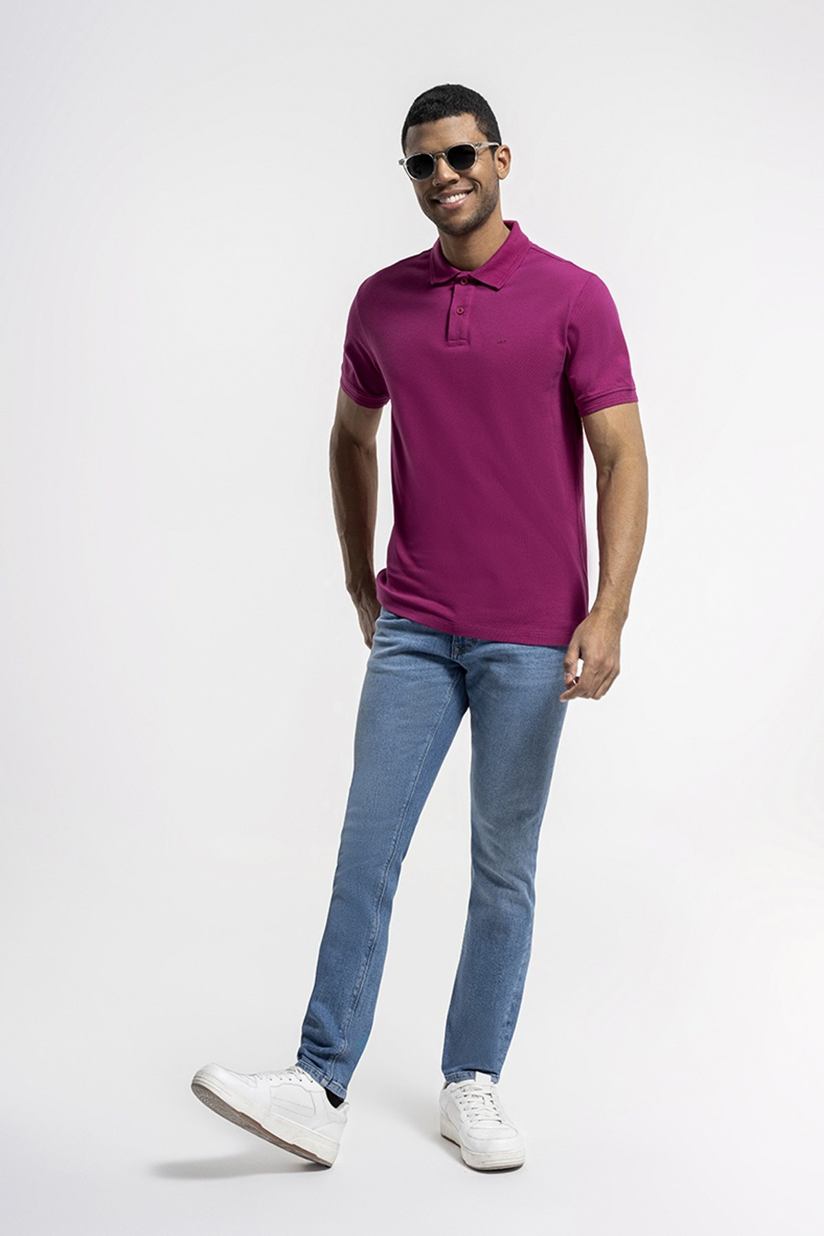 Loft Erkek Polo Yaka Tişört LF2035136 Pembe