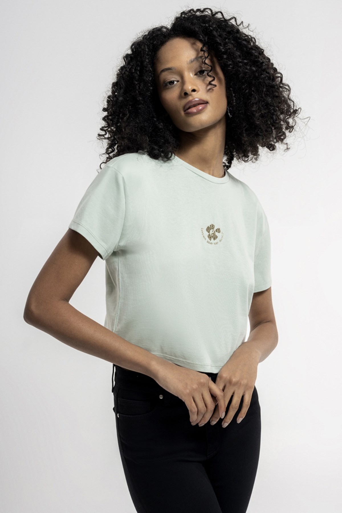 Loft Regular Fit Kadın Tişört LF2035298 Yeşil