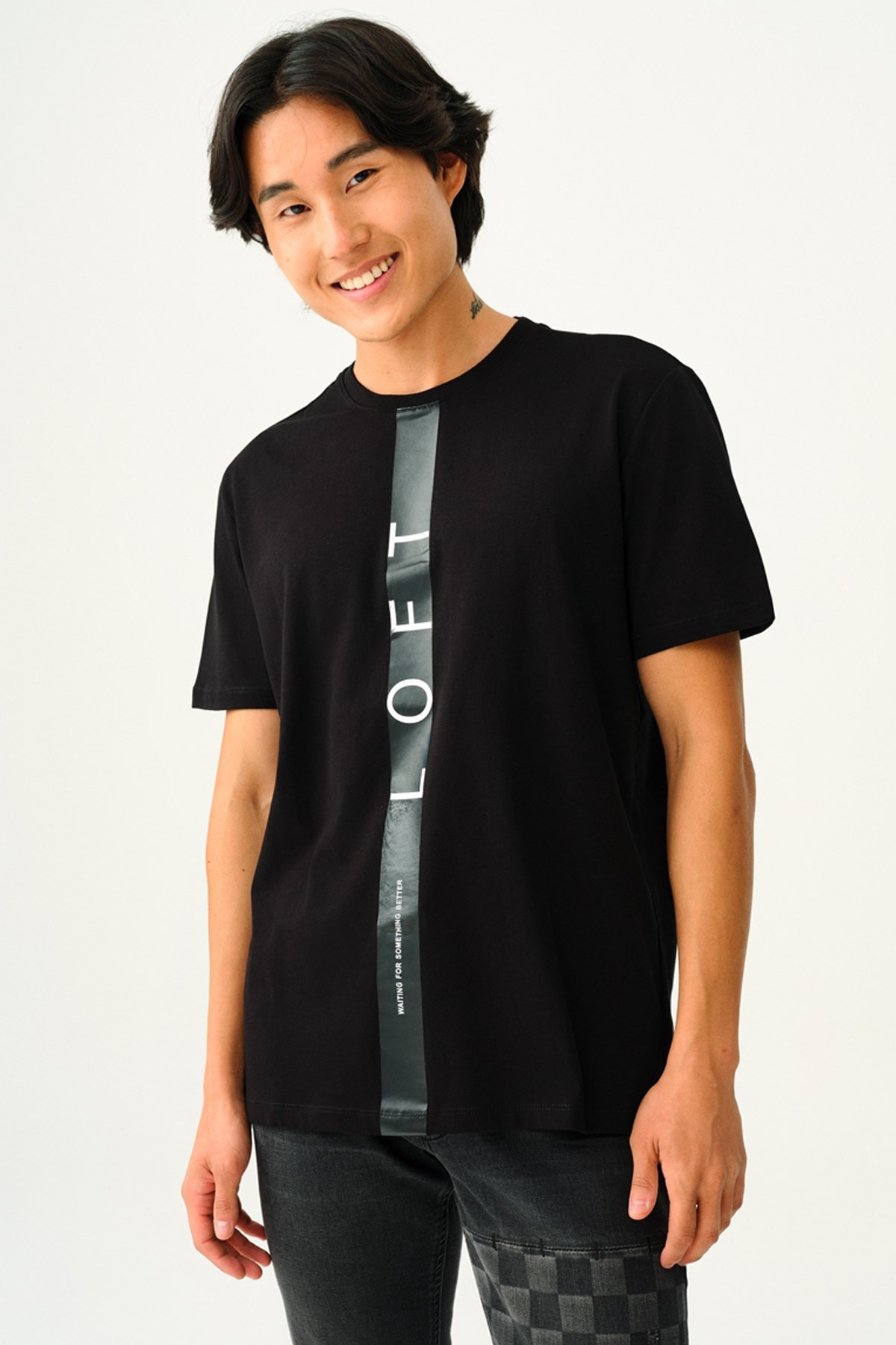 Loft Erkek Tişört LF2035326 Siyah