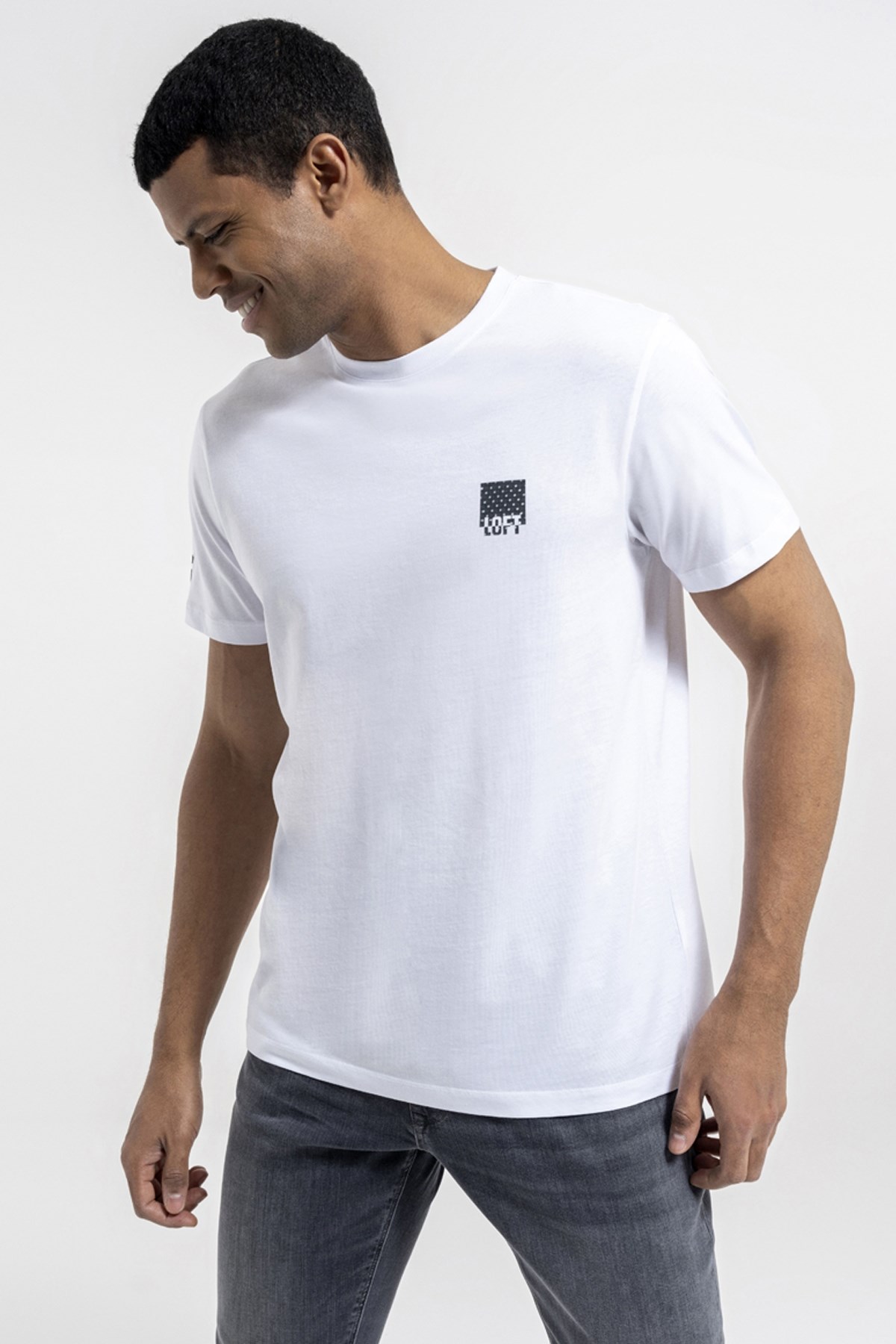 Loft Erkek Tişört LF2035328 Beyaz